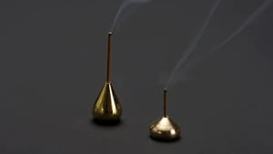 Brass Teardrop Incense Burner