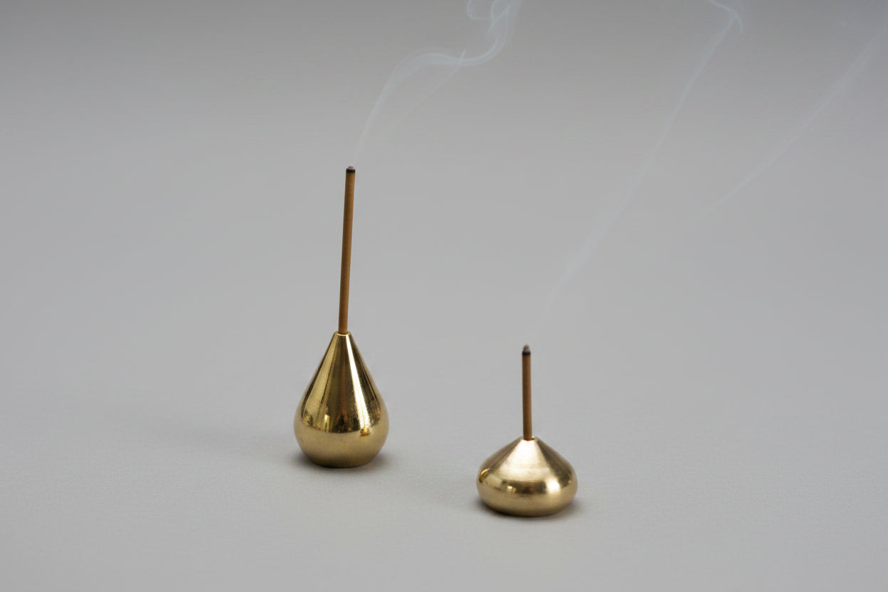 Brass Teardrop Incense Burner