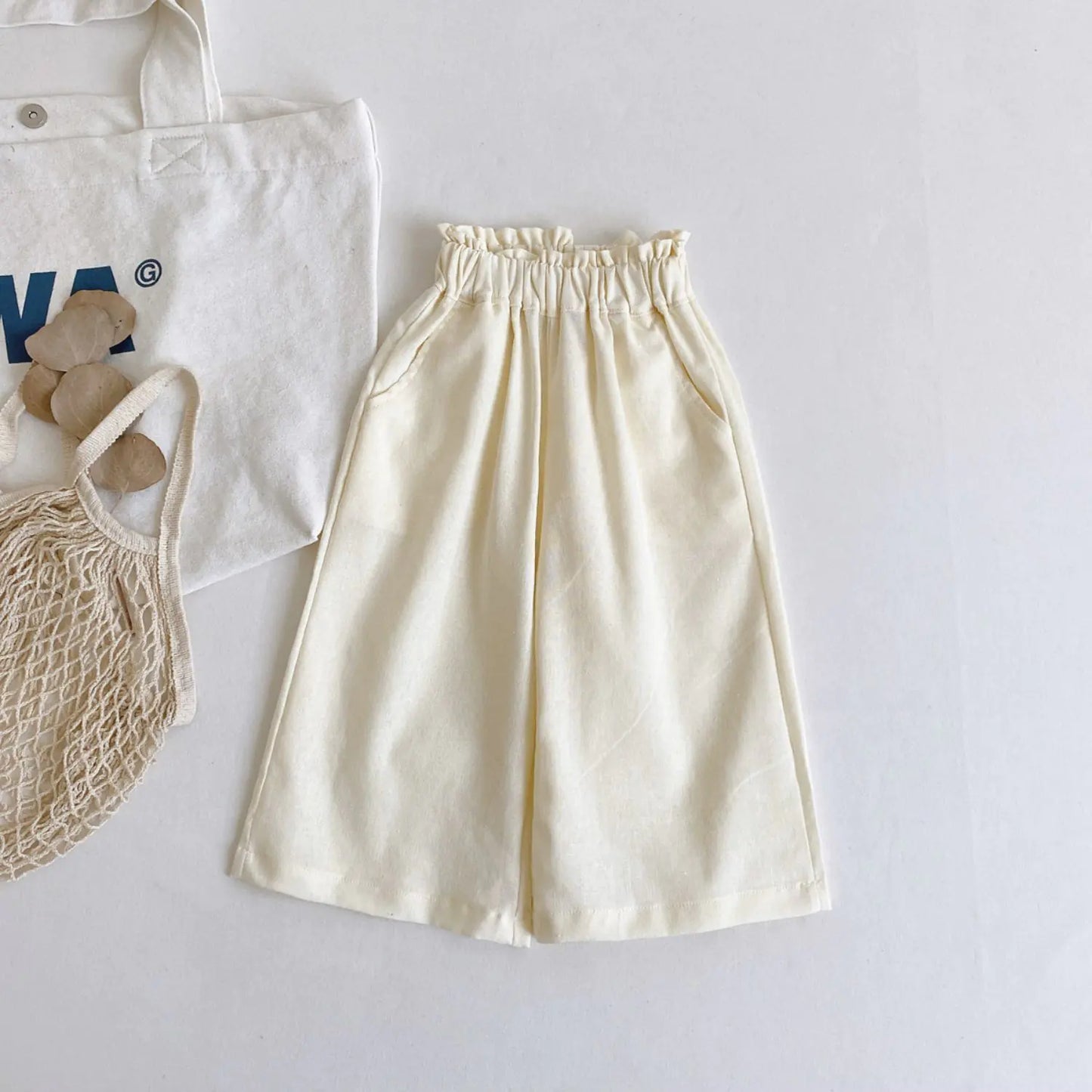 Embroidered Top & Wide Leg Pant Set