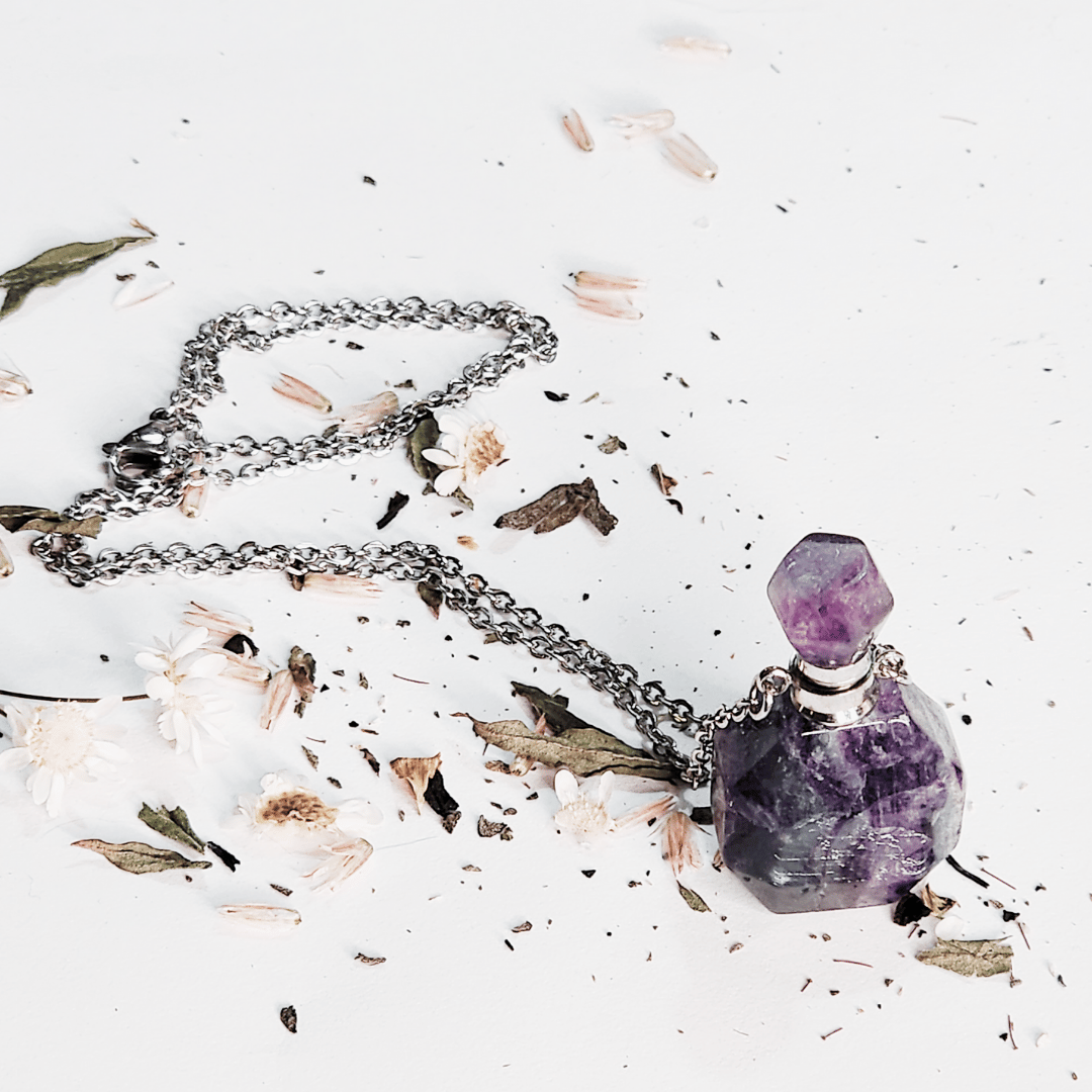 Peace Potion Necklace: Rainbow Fluorite