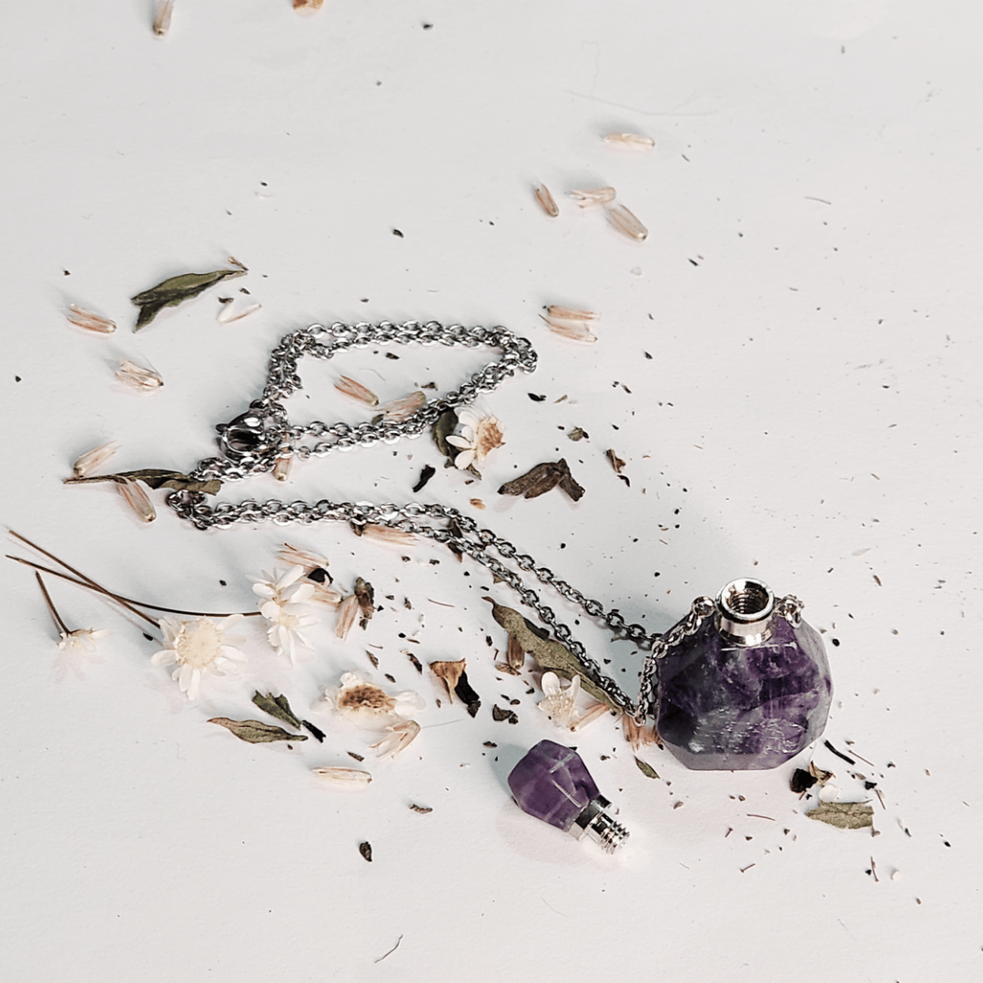 Peace Potion Necklace: Rainbow Fluorite